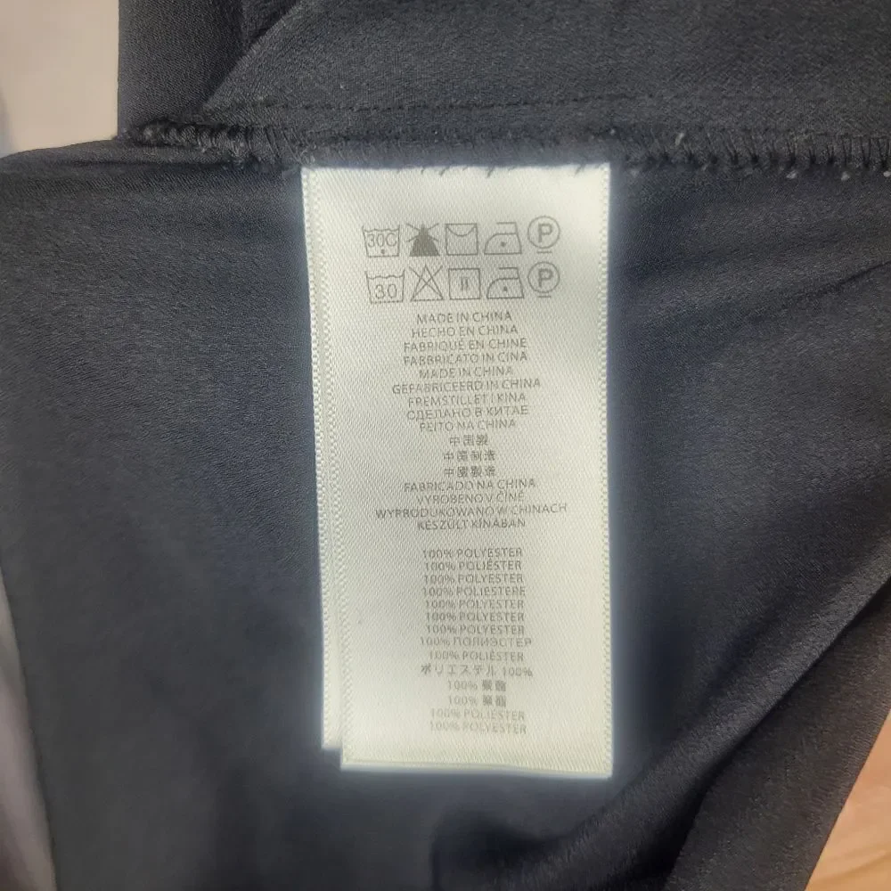 Michael Kors Black Long Sleeve Half Zip Blouse Size XS